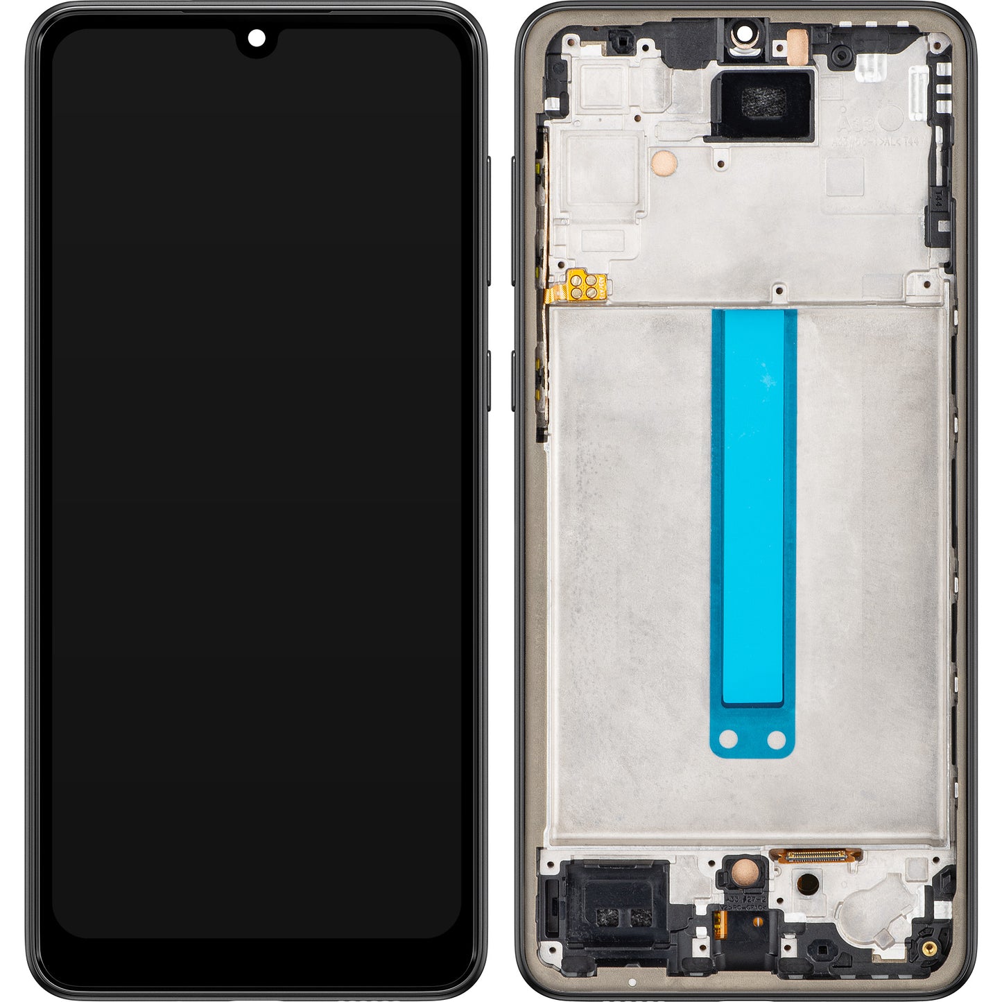MP zaslon na dotik, združljiv s Samsung Galaxy A33 5G A336, z okvirjem, črn 