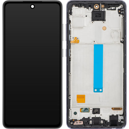 Zaslon na dotik MP, združljiv s Samsung Galaxy A52 5G A526 / A52 A525 / A52s 5G A528, z okvirjem, črn