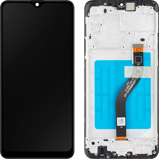 MP zaslon na dotik, združljiv s Samsung Galaxy A20s A207, z okvirjem, črn 