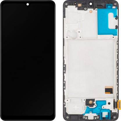 MP zaslon na dotik, združljiv s Samsung Galaxy A41 A415, z okvirjem, črn 