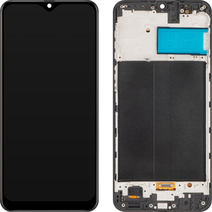 MP zaslon na dotik, združljiv s Samsung Galaxy M21 M215 / M30 M305 / M30s M307 / M31 M315, z okvirjem, različica OLED, črn