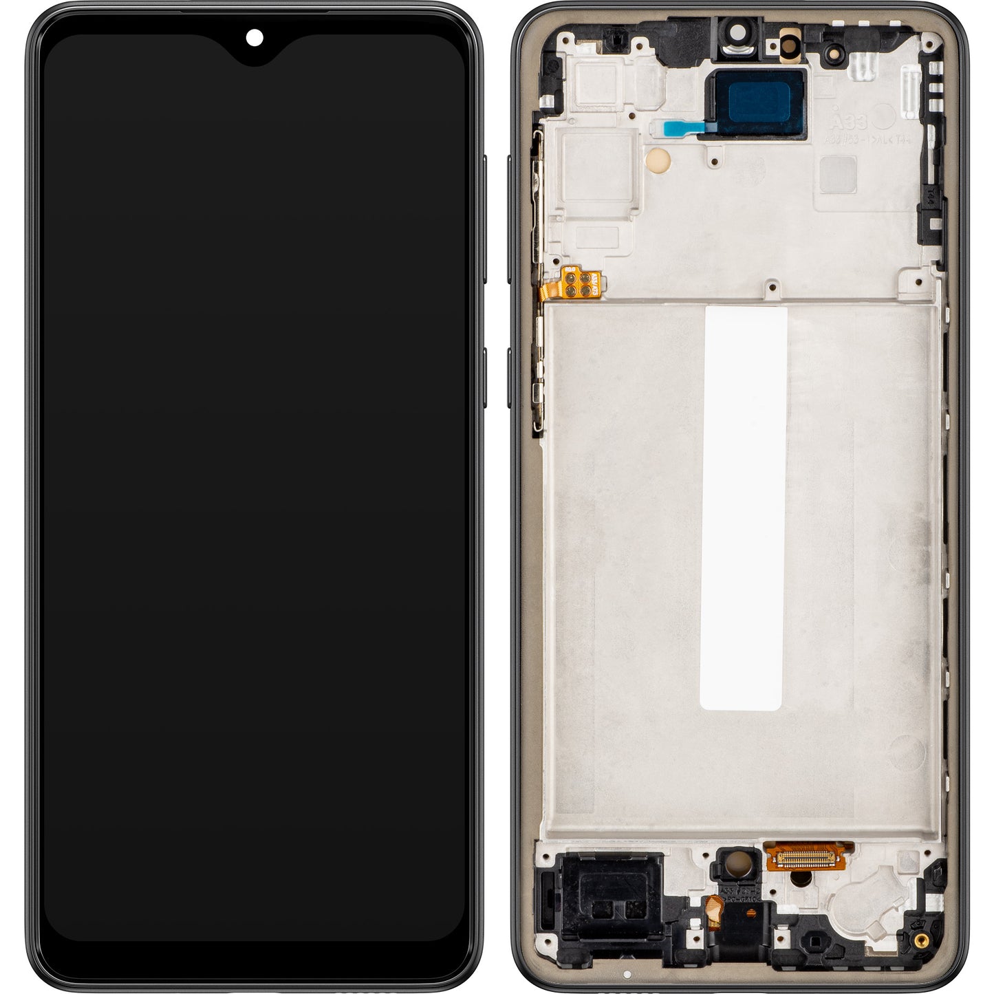 MP zaslon na dotik, združljiv s Samsung Galaxy A33 5G A336, z okvirjem, različica OLED, črn 