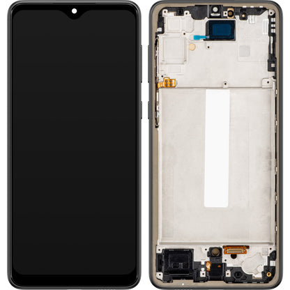 MP zaslon na dotik, združljiv s Samsung Galaxy A33 5G A336, z okvirjem, različica OLED, črn 