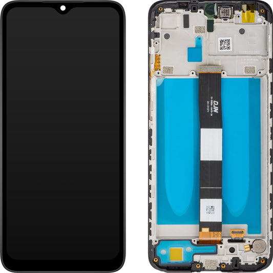 Zaslon na dotik MP, združljiv z Xiaomi Redmi 9C NFC / 9C / 9A, s okvirjem, črn