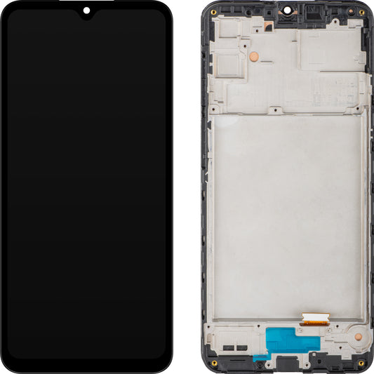 Zaslon s Touchscreen MP združljiv s Samsung Galaxy A16 4G A165, s okvirjem, črn.