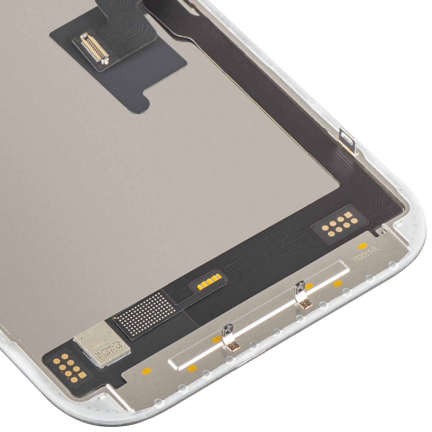 Zaslon na dotik MP, združljiv z Apple iPhone 16 Pro, z okvirjem, različica Soft OLED FHD 120Hz IC Movable, črn