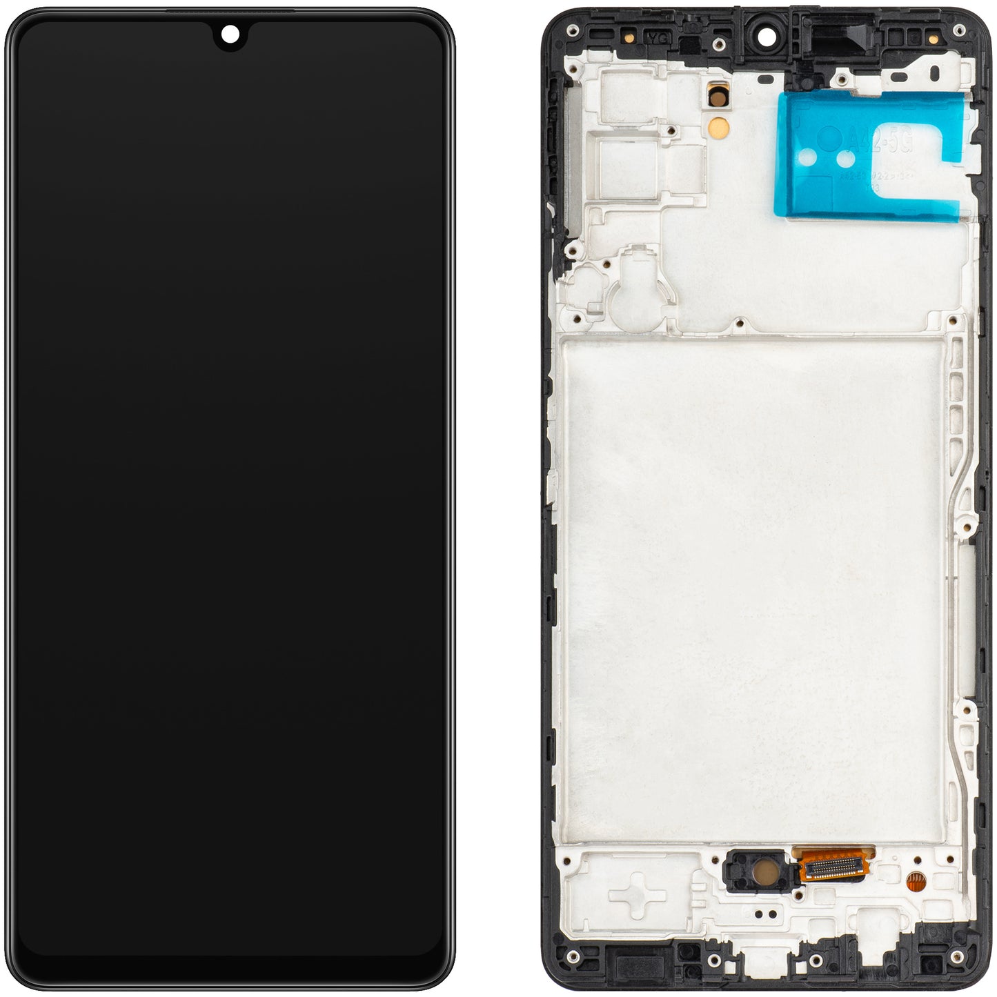 MP zaslon na dotik, združljiv s Samsung Galaxy A42 5G A426, z okvirjem, različica OLED, črn 