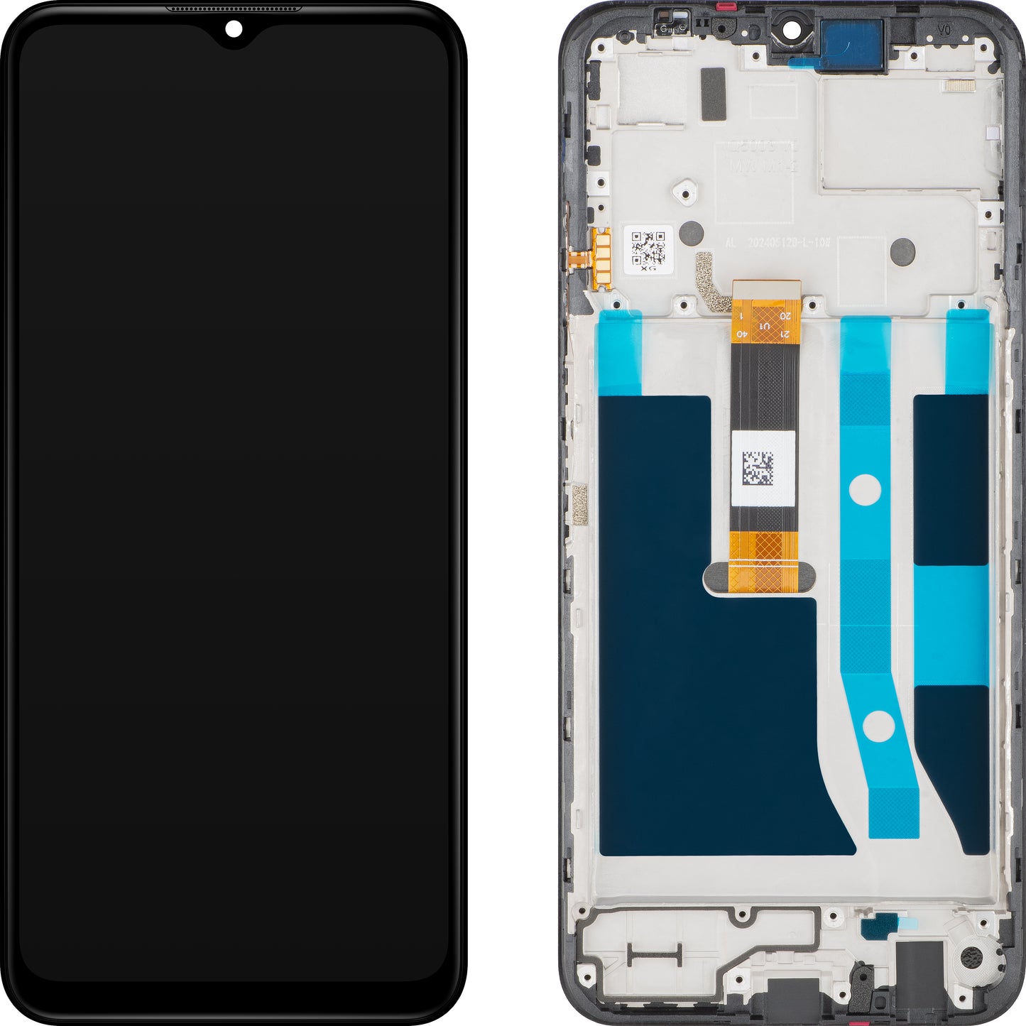 Zaslon na dotik Nokia G42, z okvirjem, črn, servisni paket 70101355H001
