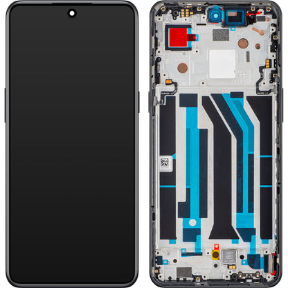 Zaslon s Touchscreenom OnePlus 10T / Ace Pro, s okvirjem, črn (Moonstone Black), Service Pack 4130326