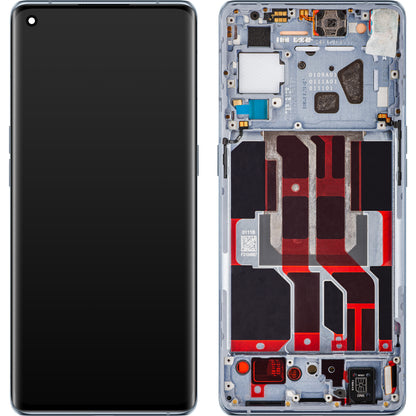 Zaslon s Touchscreenom Oppo Reno6 Pro 5G (Snapdragon) / Reno6 Pro+ 5G, z okvirjem, Siv (Lunar Grey), Service Pack 4907528