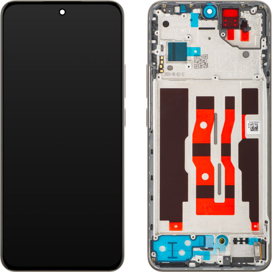 Zaslon s Touchscreenom Oppo Reno12, z okvirjem, Roza (Sunset Pink), Service Pack 621029000230