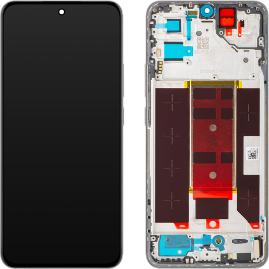 Zaslon na dotik Oppo Reno12 Pro, z okvirjem, Vijolična (Nebula Silver), Service Pack 621029000217