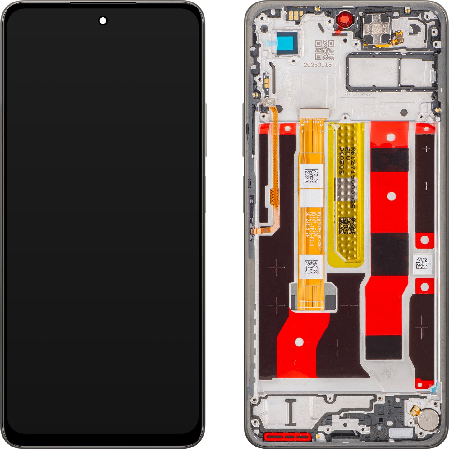 Zaslon s Touchscreenom Oppo A5 Pro 4G, z okvirjem, rjav (Mocha Brown), Service Pack 621029000463