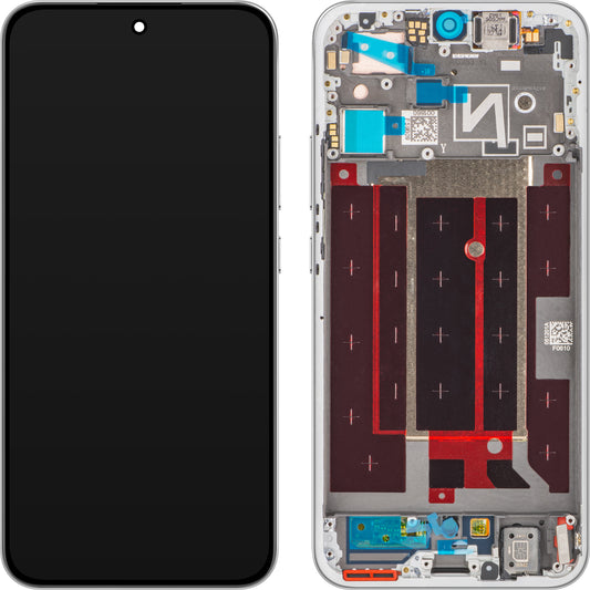 Zaslon s Touchscreenom Oppo Reno14, z okvirjem, Bela (Brilliant White), Service Pack 621029000603