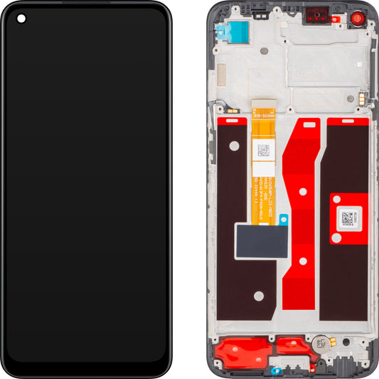 Zaslon na dotik Oppo A54, s okvirjem, črn (Crystal Black), Service Pack 4907222