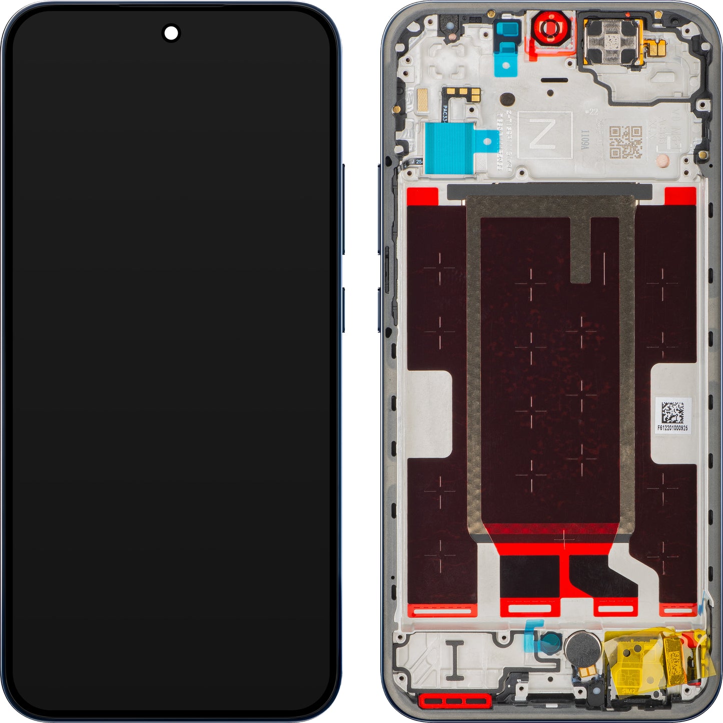 Zaslon na dotik Oppo Reno15 F, z okvirjem, mornarsko modra (Twilight Blue), Service Pack 621029000800