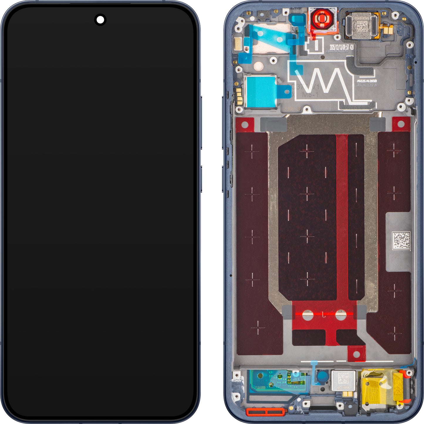 Oppo Reno15 Display with Touchscreen, with Frame, Navy Blue (Twilight Blue), Service Pack 621029000788
