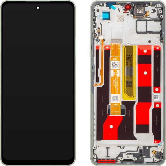 Zaslon s Touchscreenom Oppo A5 Energy / A5 Pro, z okvirjem, Zelen (Olive Green), Service Pack 621029000494