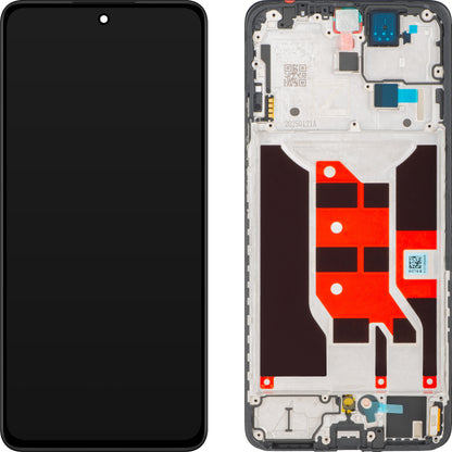 Zaslon na dotik Oppo Reno12 F, z okvirjem, črn, servisni paket 621029000258