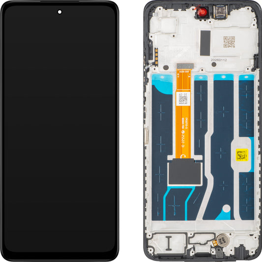 Zaslon s Touchscreenom Oppo A5 5G, z okvirjem, črn, Service Pack 621029000578