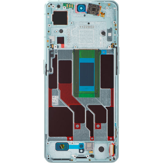 Zaslon na dotik Oppo Reno8 Pro+ / Reno8 Pro, z okvirjem, zelen, zamenjava 4130264