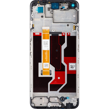 Zaslon na dotik Oppo A96, z okvirjem, črn, servisni paket 4130058
