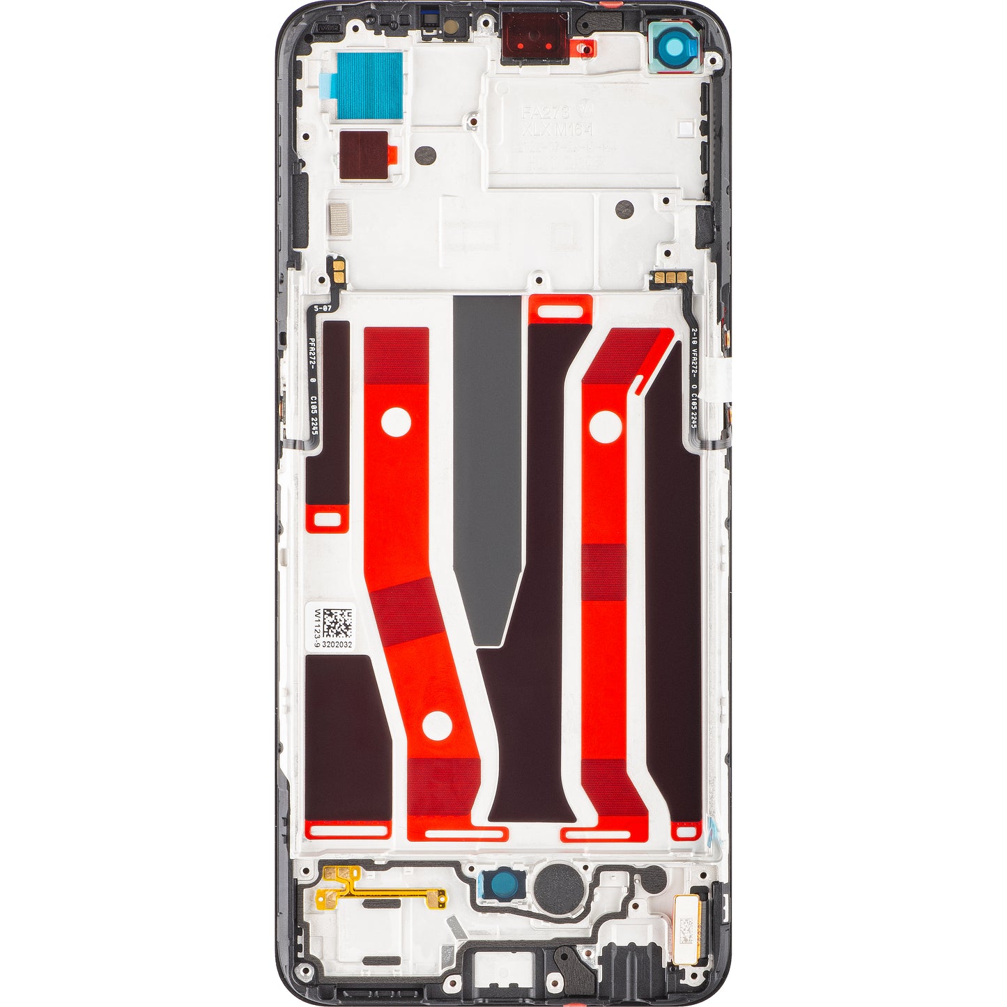 Zaslon na dotik Oppo F19 Pro+ 5G / A95 5G / Reno5 Z / A94 5G, z okvirjem, črn, servisni paket 4908719