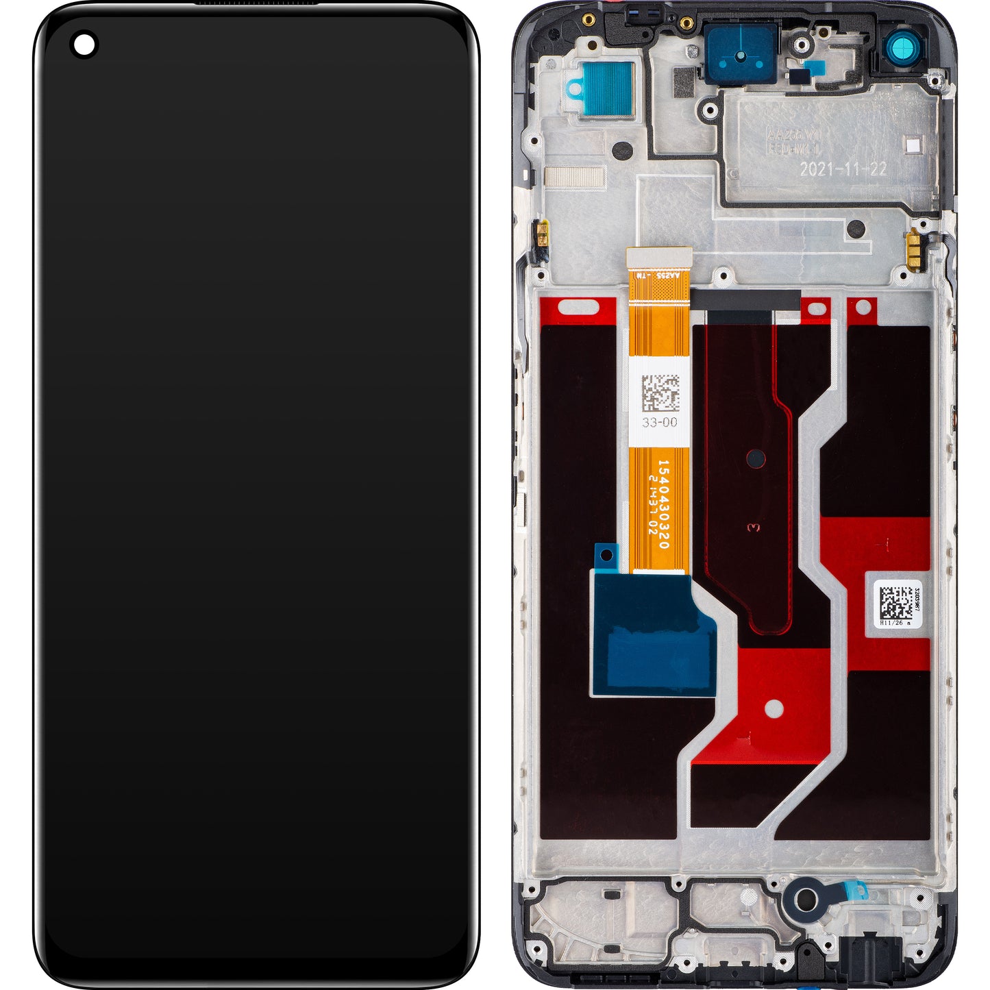 Realme 9i Zaslon na dotik, z okvirjem, črn, servisni paket 4909568