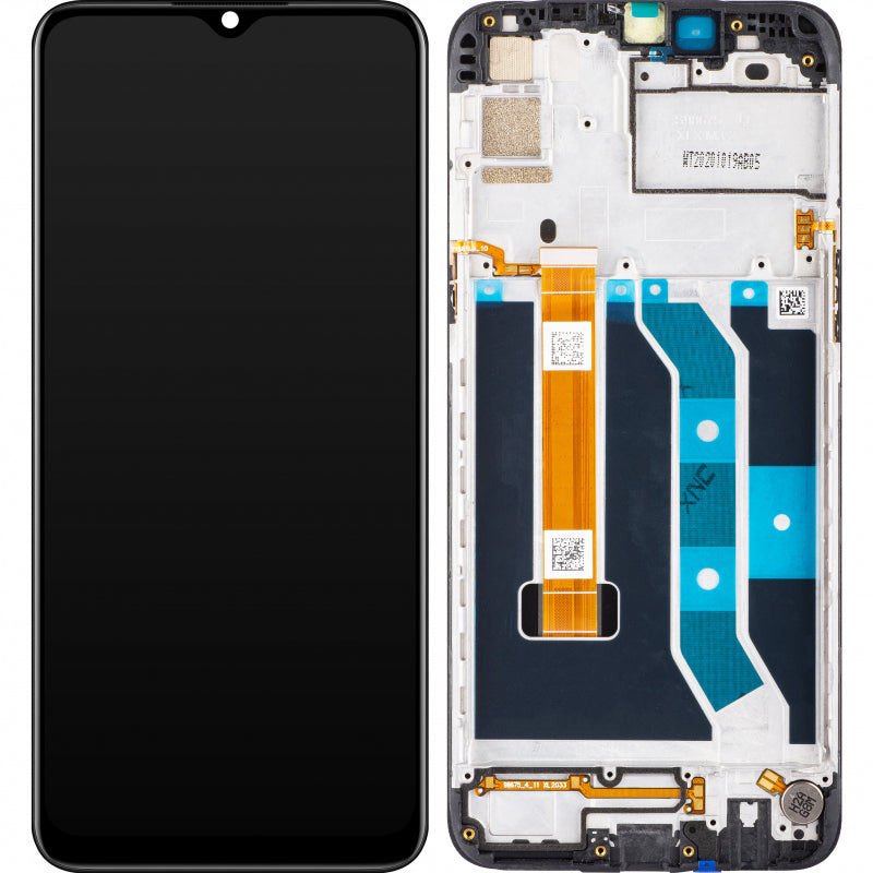 Zaslon na dotik Realme 6i, z okvirjem, črn, Swap 4903584