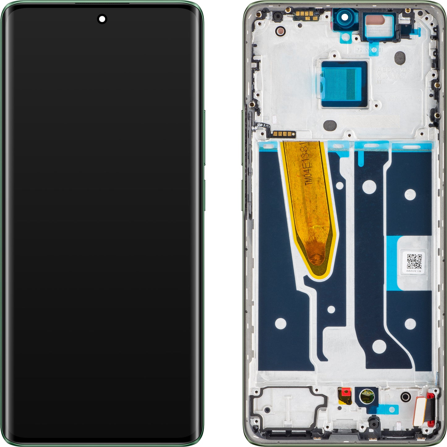 Zaslon na dotik Realme 11 Pro+, z okvirjem, zelen (Oasis Green), servisni paket 621029000027