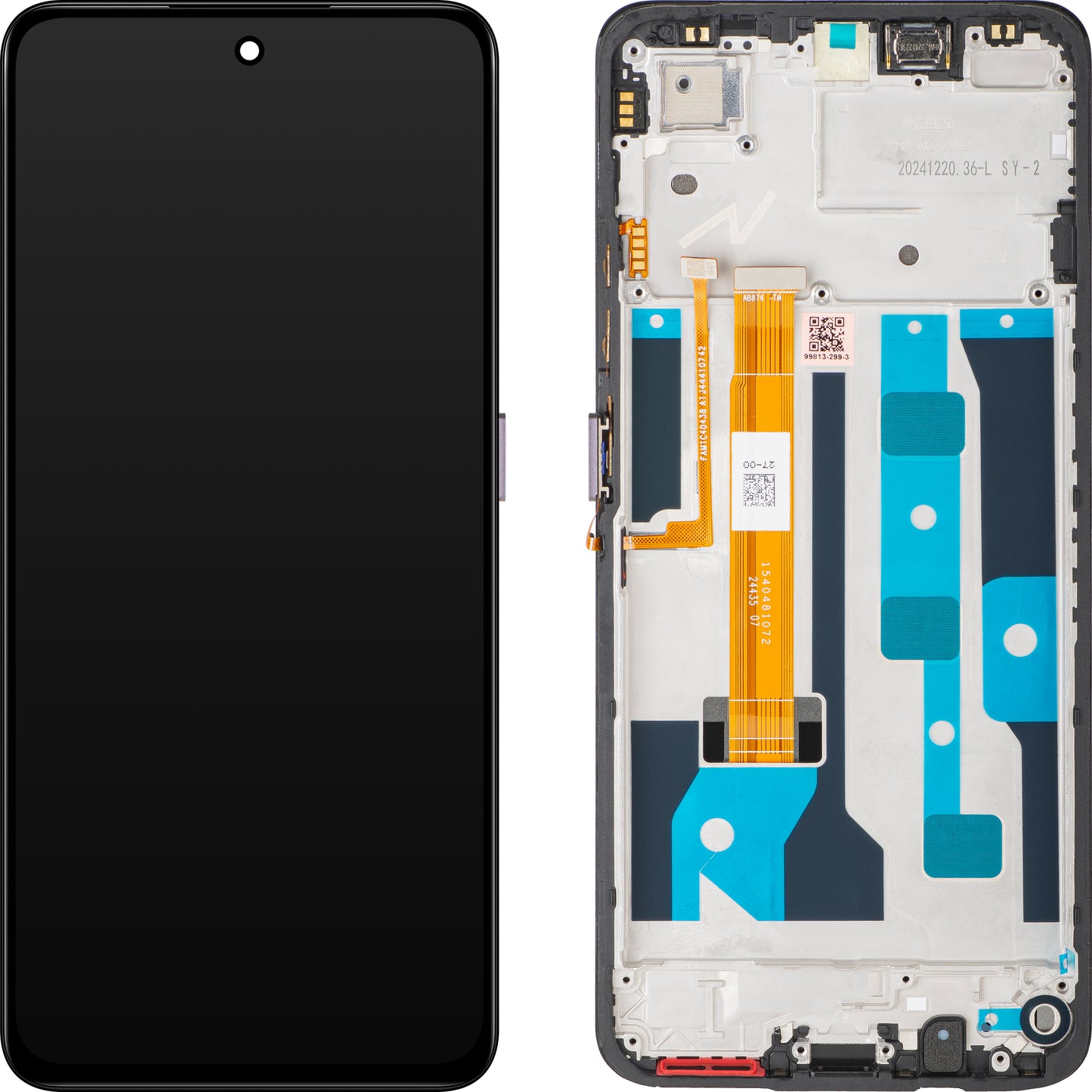 Zaslon na dotik Realme C75, z okvirjem, rjav Service Pack 621029000365