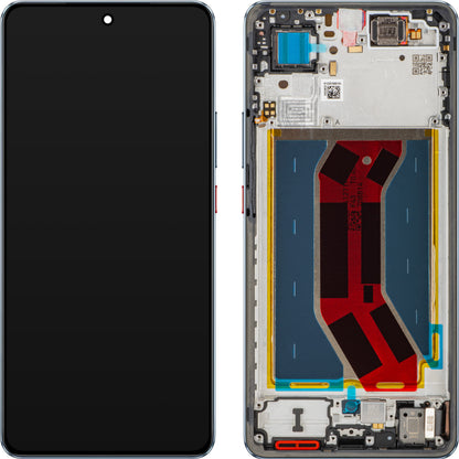 Zaslon s Touchscreenom Realme GT 7T, z okvirjem, modra (IceSense Blue), Service Pack 621029000575