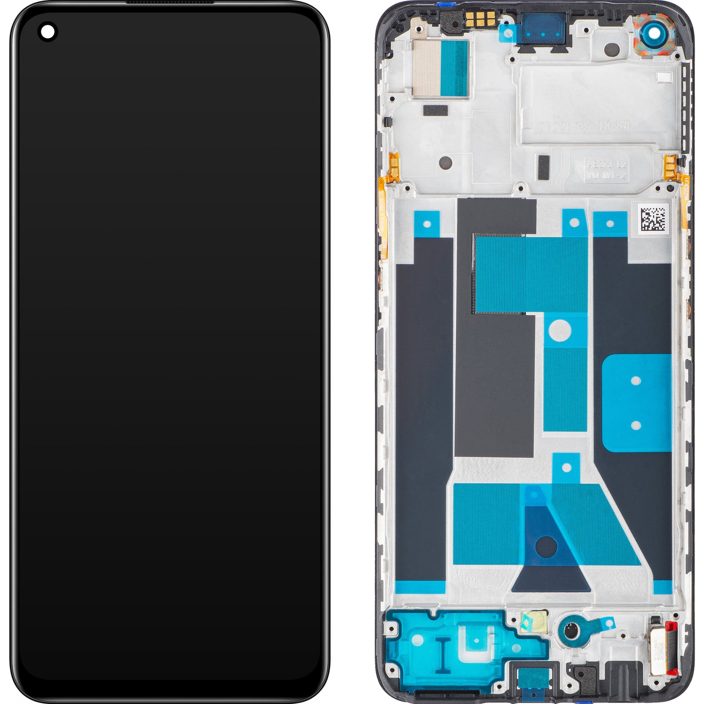 Zaslon na dotik Realme 9, z okvirjem, črn, zamenjava 4130176