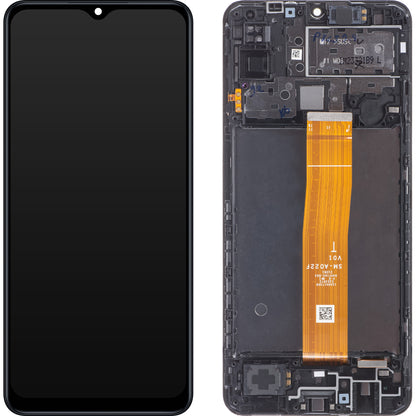 Zaslon na dotik Samsung Galaxy M12 M127, z okvirjem, črn, zamenjava GH82-25042A
