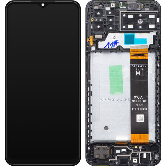 Zaslon na dotik Samsung Galaxy A13 A135, z okvirjem, črn, zamenjava GH82-28508A