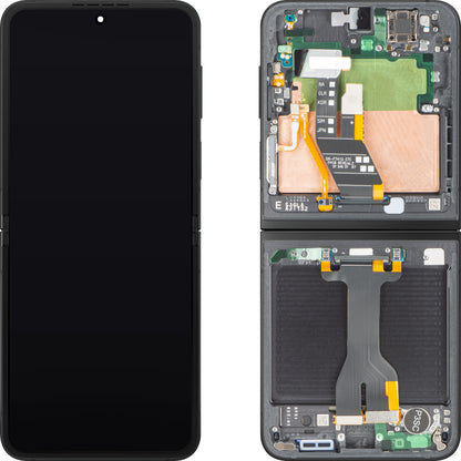 Zaslon na dotik Samsung Galaxy Z Flip6 F741, z okvirjem, Sub Inner, črn, Service Pack GH82-35014E