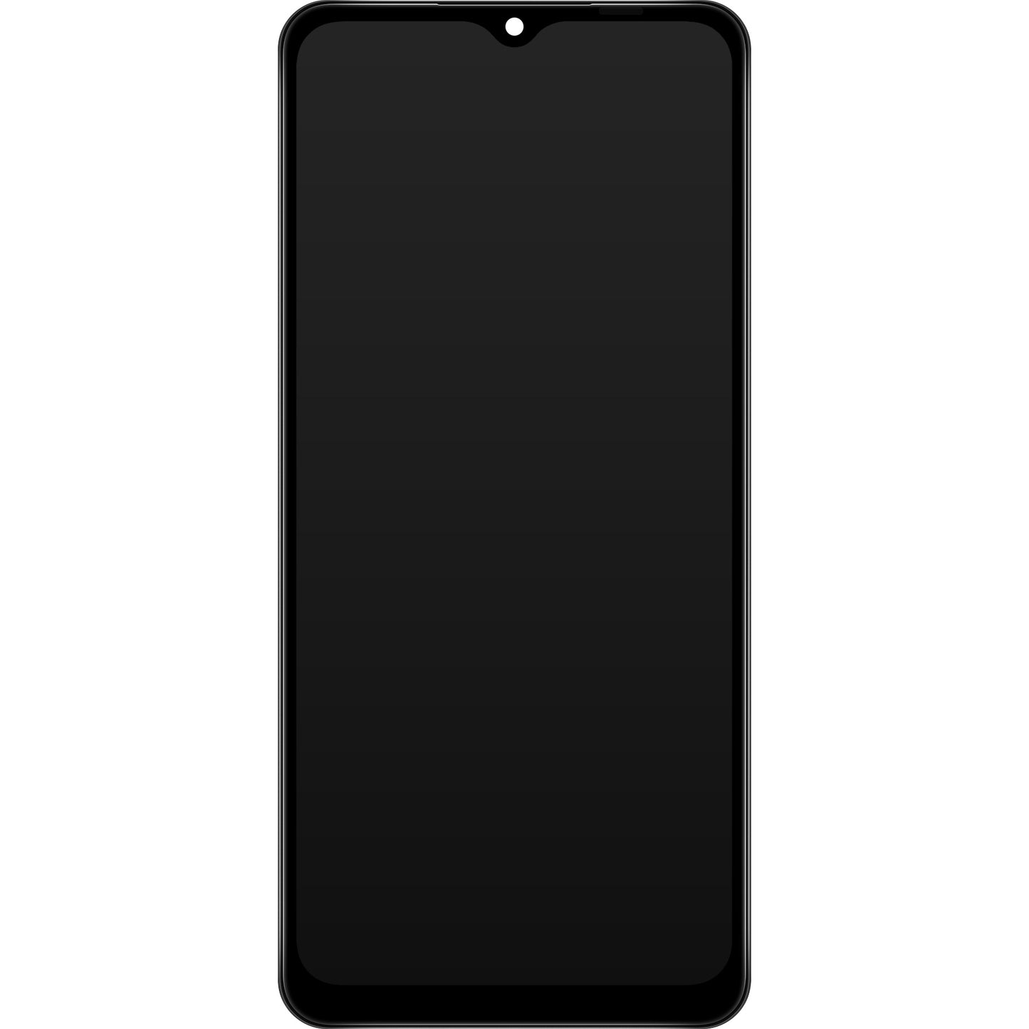 Zaslon na dotik Samsung Galaxy A12 Nacho A127, z okvirjem, črn, ponovno zapakiran GH82-26486A