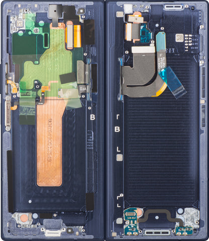 Zaslon na dotik Samsung Galaxy Z Fold6 F956, z okvirjem, pod notranjim delom, mornarsko modra (Navy), servisni paket GH82-35042C