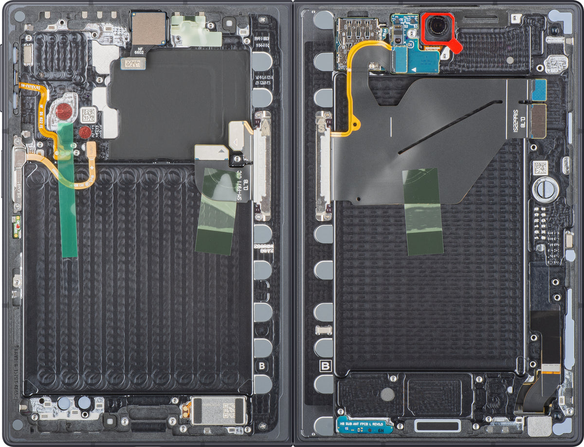 Zaslon s touchscreenom Samsung Galaxy Z Fold8 F971, z okvirjem, pod notranjim delom, črn (grafit), servisni paket GH82-39869A