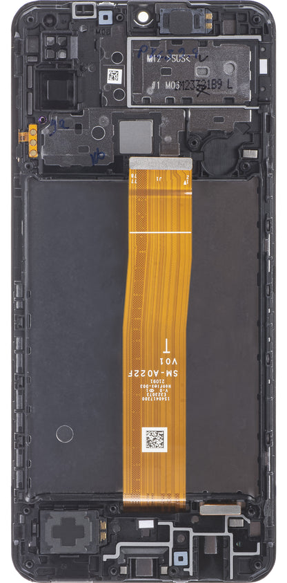 Zaslon na dotik Samsung Galaxy M12 M127, z okvirjem, črn, zamenjava GH82-25042A