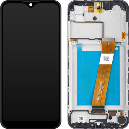 Zaslon na dotik Samsung Galaxy A01 A015, z okvirjem, evropska različica, črna, servisni paket GH81-18209A