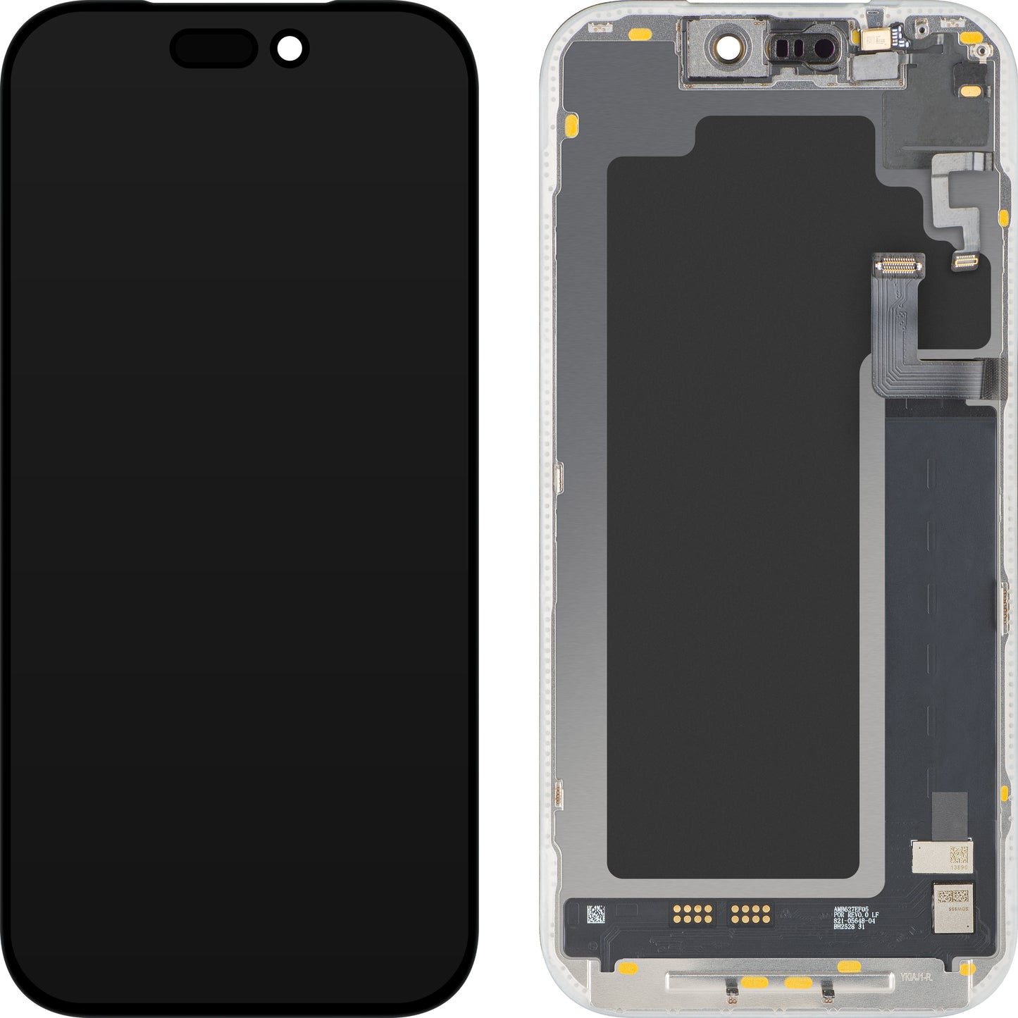 Zaslon na dotik z bližinskim svetlobnim senzorjem MP, združljiv z Apple iPhone 17 Pro, z okvirjem, programska različica OLED FHD 120Hz diagnostična, črna