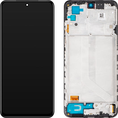 Xiaomi Redmi Note 10S Zaslon na dotik, z okvirjem, črn, servisni paket 560002K7BN00