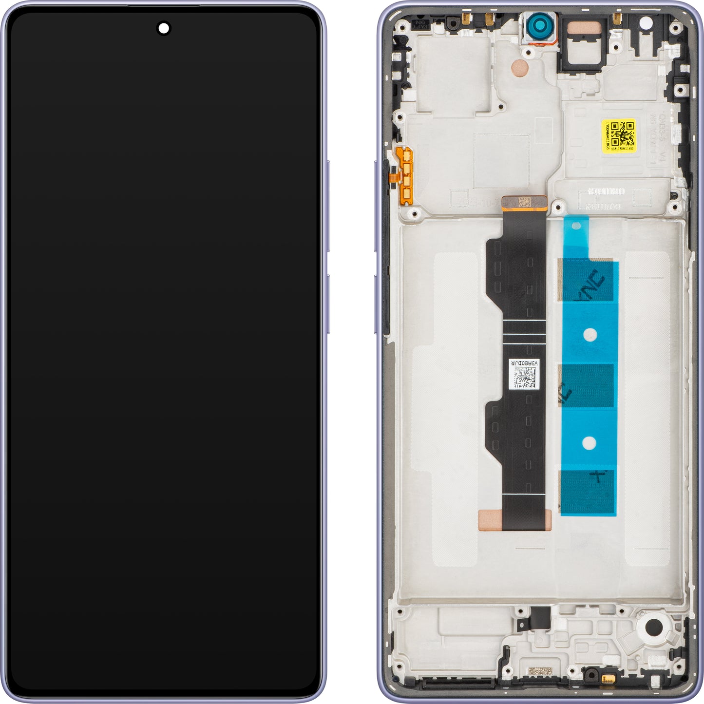 Zaslon s Touchscreenom Xiaomi Redmi Note 13 Pro 4G, z okvirjem, Vijolična (Lavender Purple), Service Pack 56000200N600