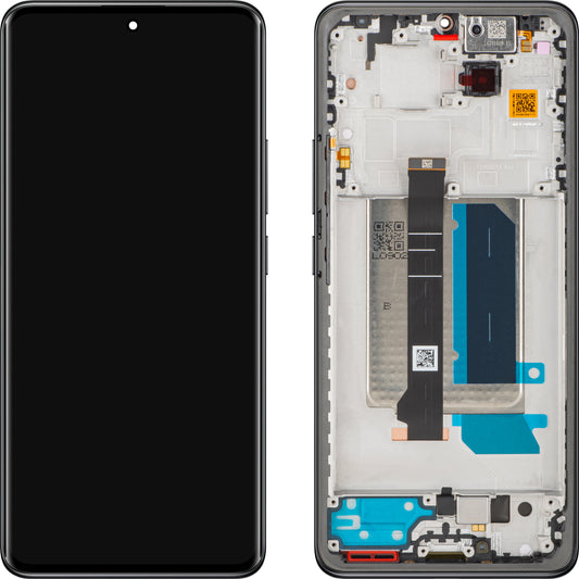 Zaslon s Touchscreenom Xiaomi Redmi Note 14 Pro+ 5G, s okvirjem, črn (Midnight Black), Service Pack 5600190O16U00