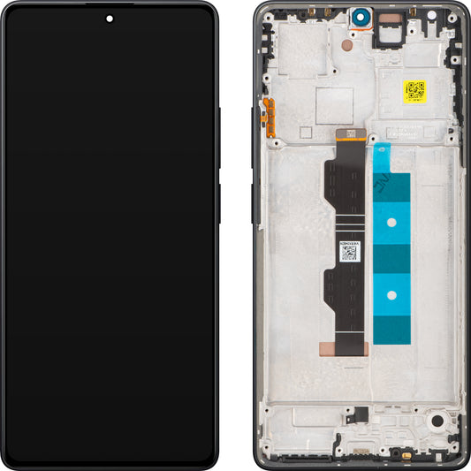 Zaslon s Touchscreenom Xiaomi Redmi Note 14S, z Okvirjem, Črn, Service Pack 56000300N6R00