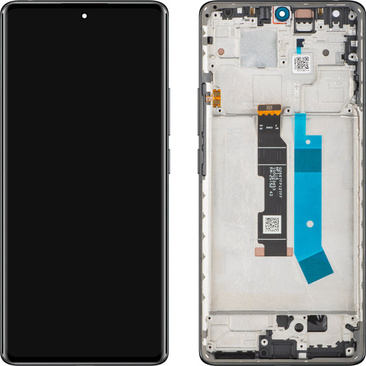 Zaslon s Touchscreenom Xiaomi Redmi Note 14 Pro 4G, s okvirjem, črn (Midnight Black), Service Pack 560003000O600