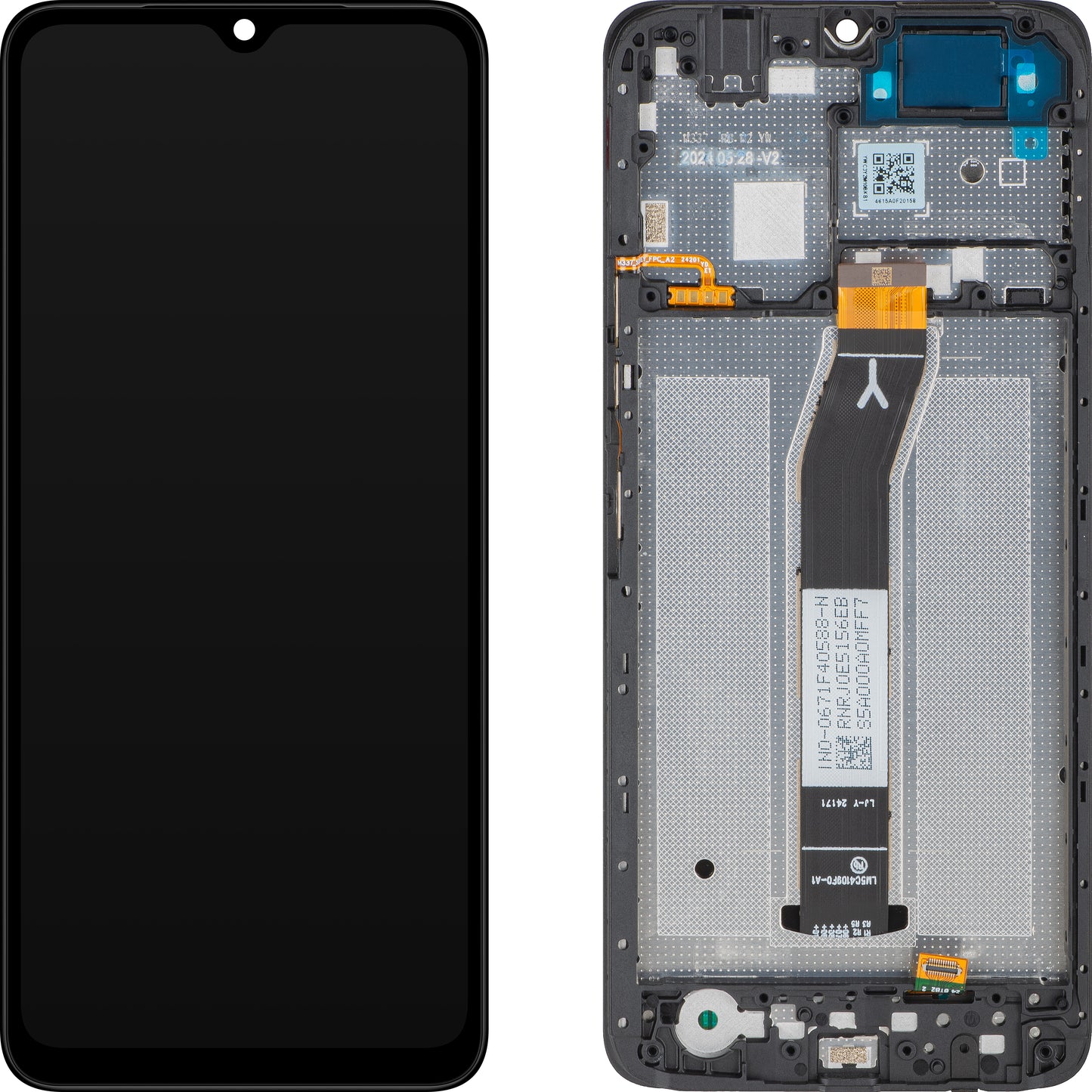 Zaslon na dotik Xiaomi Redmi A3x, s okvirjem, črn (Midnight Black), Service Pack 560006C3Y200