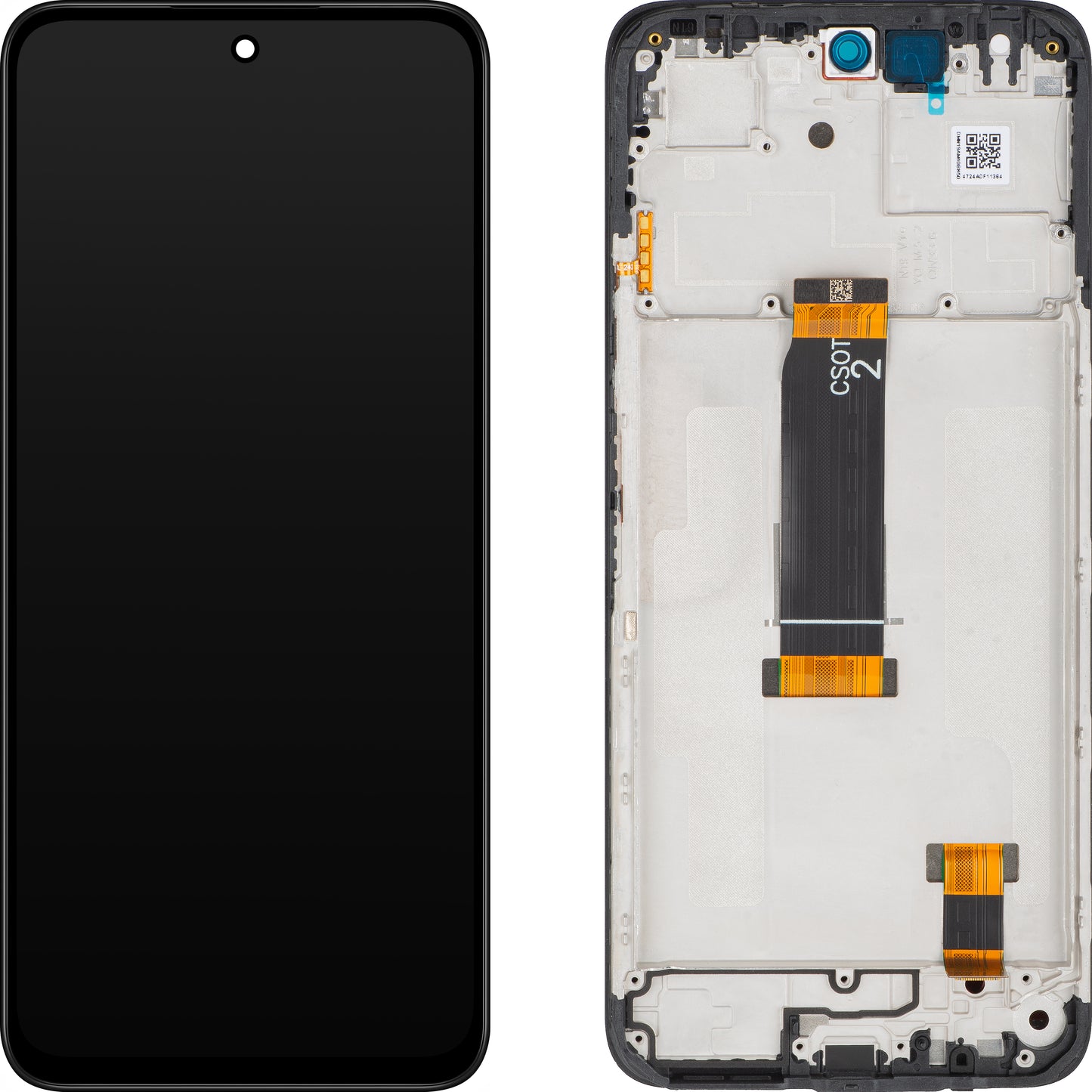 Xiaomi Redmi 13x Display with Touchscreen, with Frame, Black, Service Pack 560004N19AR00