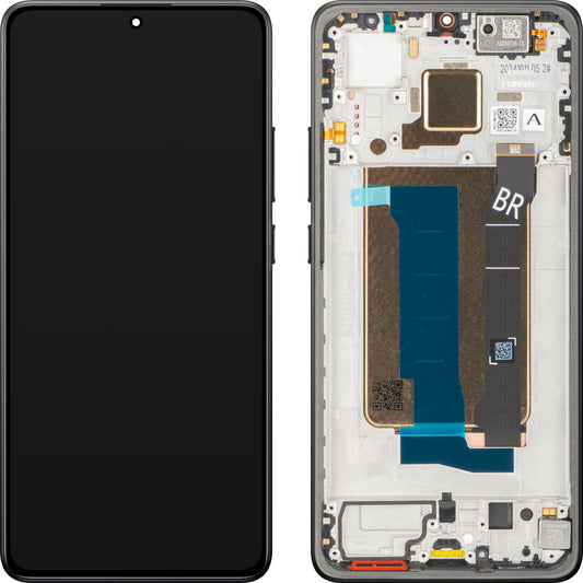 Zaslon s Touchscreenom Xiaomi Poco X7 Pro, z Okvirjem, Črn, Service Pack 56000300O1000